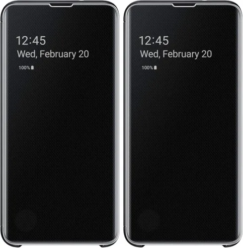 Miniatura 10 de Samsung Galaxy S10 - Carcasa protectora con función atril, Funda de piel para Samsung S10, color negro, Negro