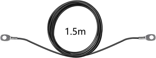 Miniatura 3 de LFJ Replacement Gym Cable with Stopper Ball Fitness Pulley Cable Steel Wire Rope for Cable Machine Home Gym Weight Lift Pulley System Negro