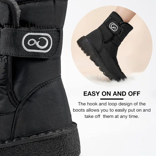 Miniatura 5 de Botas de nieve de invierno para mujer con forro cálido, botines cómodos, antideslizantes, zapatos de plataforma para el exterior, impermeables