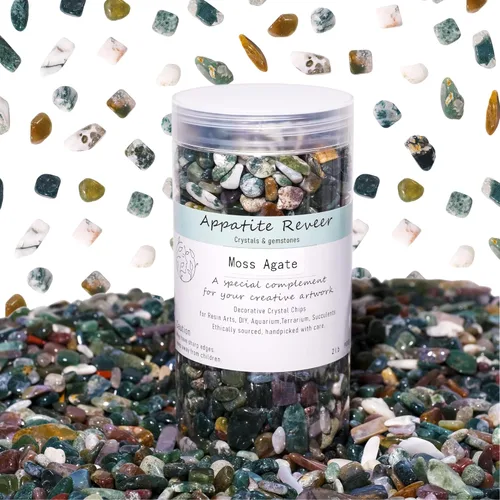 Miniatura 14 de Chips de cristal de amatista pulidas a granel, piedras trituradas pulidas para acuario, rocas de grava con pulseras de cuarzo rosa, pecera Cristal