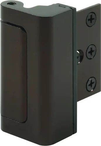 Miniatura 2 de Prime-Line U 11126 Cerradura de refuerzo de puerta – Añade alta seguridad adicional a tu hogar y evita la entrada no autorizada – Tope de 3