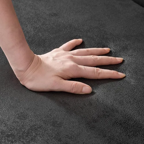 Miniatura 6 de Sofá de dos plazas con tapicería de cuero aireado y acolchado, sofá de brazo enrollado con 2 almohadas, decoración para sala de estar, apartamento
