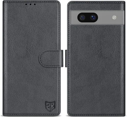 Miniatura 23 de ZZXX Funda tipo cartera para Google Pixel 7 con bloqueo RFID, ranura para tarjetas, función atril, cierre magnético, funda protectora de cuero