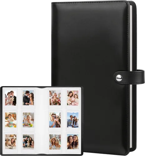 Miniatura 10 de Álbum de fotos de 180 bolsillos para cámara Fujifilm Instax Mini, álbum de fotos con espacio de escritura para Polaroid, cubierta de cuero, foto