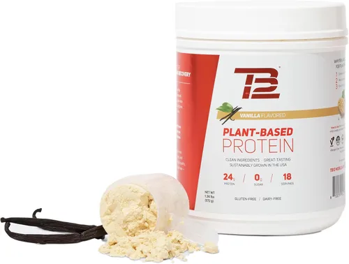 Miniatura 10 de TB12 Proteína en polvo a base de plantas de Tom Brady, 24g de proteína de guisante vegana, baja en azúcar, baja en carbohidratos, sin OMG, reemplazo