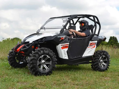 Miniatura 2 de SuperATV Puertas de aluminio compatibles con Can-Am Maverick 2013+, See Fitment, extra resistente, recubrimiento en polvo, resistente a