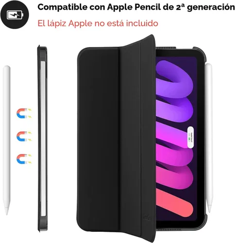 Miniatura 5 de ProCase Funda inteligente para iPad mini 7 A17 Pro 2024/iPad Mini 6 2021 8.3 pulgadas iPad mini 7ª/6ª generación, cubierta trasera dura para iPad