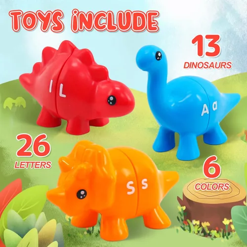 Miniatura 5 de Juguetes de aprendizaje Montessori para niños pequeños de 1 a 3, juguete de motricidad fina de letras coincidentes, juegos de alfabeto