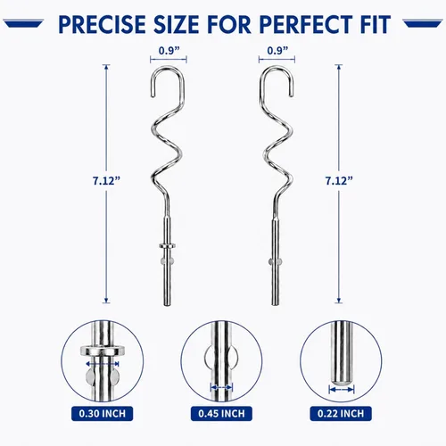 Miniatura 7 de Ganchos de masa KHM512 para batidora de mano, repuesto compatible con KitchenAid serie KHM/5KSM/KSM/KSMO/KSMH, accesorios de acero inoxidable