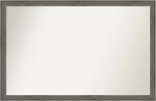 Miniatura 278 de Amanti Art Espejo personalizado, espejo de baño gris plomo a rayas, espejo de pared o espejo de tocador de baño sobre el fregadero
