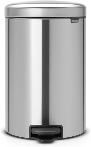 Miniatura 27 de Brabantia NewIcon - Cubo de basura con pedal de cierre suave para cocina, con cubo extraíble, 3.2 galones, azul soñado Azul (Dreamy Blue)