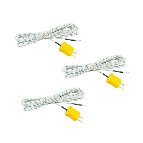 Sensor de sonda de temperatura de termopar tipo K Tipo K Cable de termopar Rango de medición de línea de detección de temperatura -40 a 400 Celsius,