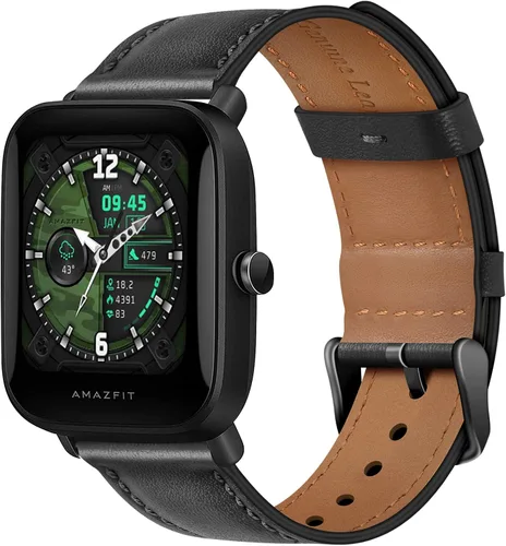 Wanme Bandas para Amazfit GTS 4 / GTS 4 Mini / GTS 3 / GTS / GTS2 / GTS 2e / GTS 2 mini Band mujeres hombres, correa de repuesto de cuero de