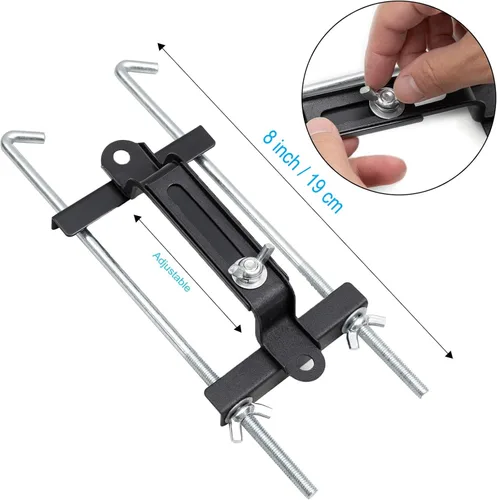 Miniatura 4 de Soporte de batería ajustable premium para bandeja, barra transversal de batería ajustable universal con perno en J, apto para coche SUV, buen