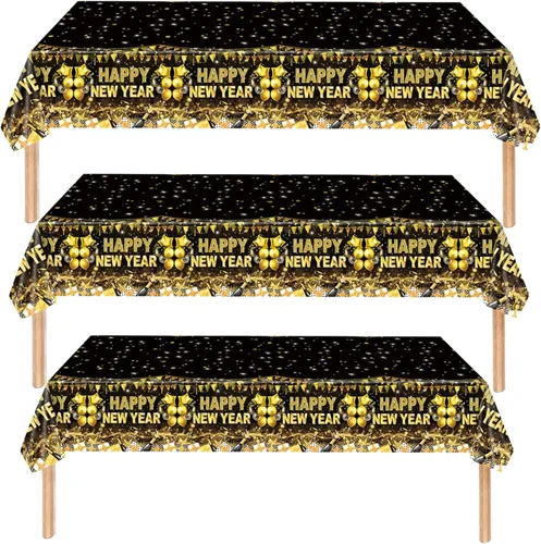 Miniatura 12 de Qpout Paquete de 3 decoraciones de fiesta de cumpleaños con diseño de helado "I was 6 Now I'm 7", mantel de plástico desechable de cumpleaños 6-7