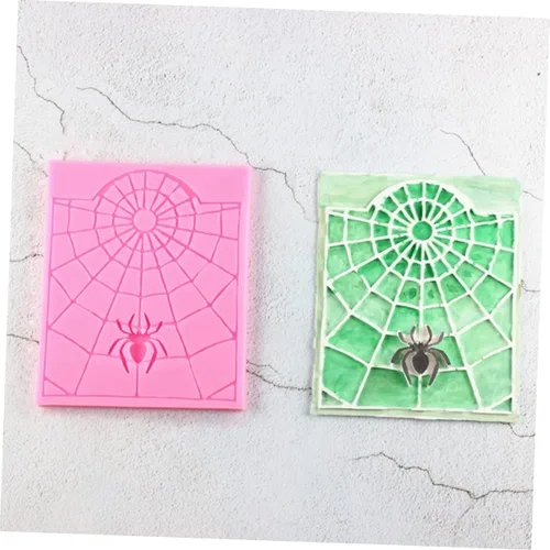 Miniatura 8 de Amosfun Moldes de resina para decoración de Halloween, plantillas de animales, molde de tela de araña, molde de tela de araña, pastel de azúcar