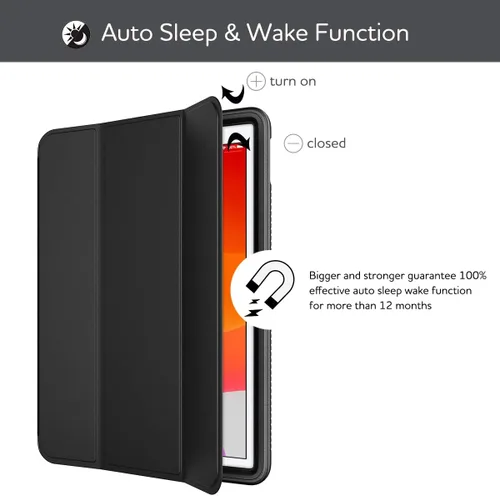 Miniatura 7 de SURITCH para iPad de 9ª/8ª/7ª generación, Funda iPad 10.2, [Protector de Pantalla Integrado] [Soporte para Lápiz] Funda de Cuero Ligera Cubierta