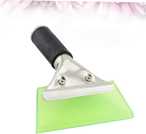 Miniatura 5 de VICASKY Rascador de hielo de acero inoxidable con hoja de goma para eliminación de nieve en el parabrisas, diseño ligero sin mango para limpiar