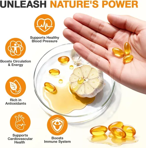 Miniatura 4 de Extracto de ajo envejecido 300 cápsulas – 10000 mg de alta potencia, inodoro, suplemento de ajo para la salud del corazón, apoyo inmunológico