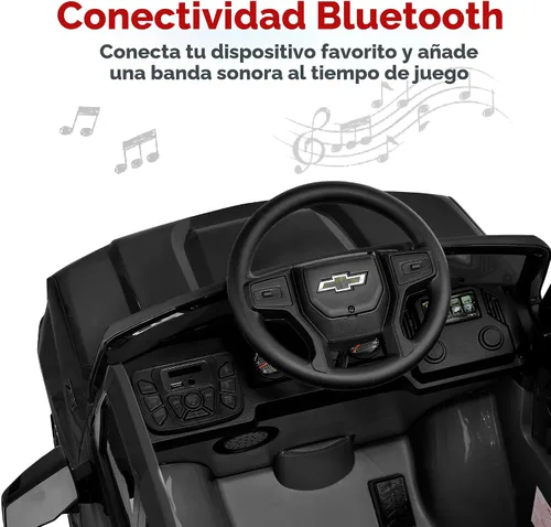 Miniatura 6 de Best Choice Products Camioneta Chevrolet Silverado con licencia de 12 V para montar, juguete de auto eléctrico con control remoto para padres