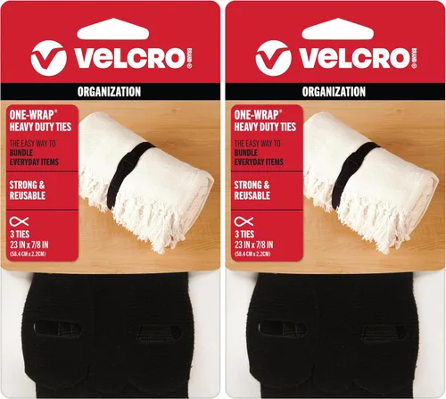 Miniatura 6 de Velcro Brand, One-Wrap, correas para cables, alambres y cordones, Negro