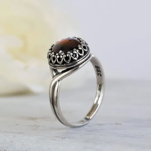 Miniatura 22 de 925 Sterling Silver Gemstone Rings for Women - Anniversary Rings for Women - Sterling Silver Rings for Women - Dainty Sterling Silver Rings