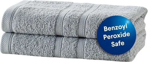 Miniatura 24 de CLOROX Toallitas de baño 100% algodón aptas para usar blanqueador, de secado rápido (12" x 12"), altamente absorbentes, suaves y ligeras, ideales