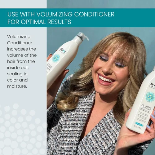 Miniatura 5 de ALOXXI Champú voluminizador para cabello fino o fino teñido con tecnología de células madre de manzana, aceites de oliva y semilla de uva, 10.1