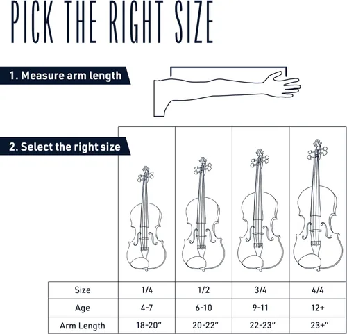 Miniatura 5 de Cecilio violín 4/4 de tamaño completo con cuerdas D’Addario, juego de violín para principiantes con estuche, arco, colofonia y soporte para hombro