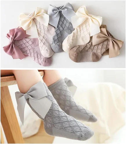 Miniatura 18 de Toptim Calcetines de tobillo para niñas pequeñas, calcetines casuales transpirables