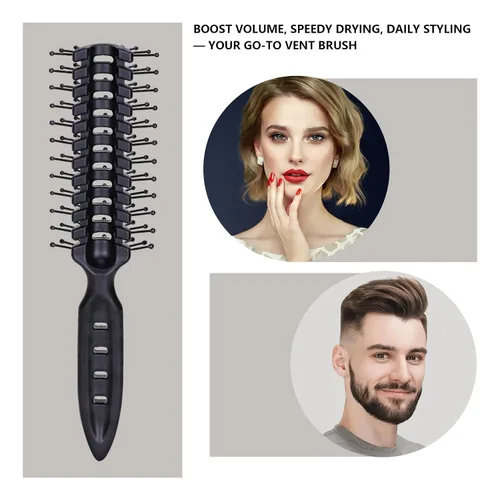 Miniatura 2 de PERFEHAIR Cepillo de pelo ventilado: secado rápido, ligero, desenreda y peina, ideal para hombres y mujeres con cabello fino y de longitud media