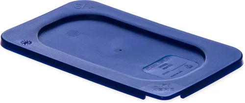 Carlisle FoodService Products 3058360 Smart Lid Tapa de polietileno de noveno tamaño, azul oscuro, 6.8 x 4.3 x 0.5 pulgadas, 1.28 onzas