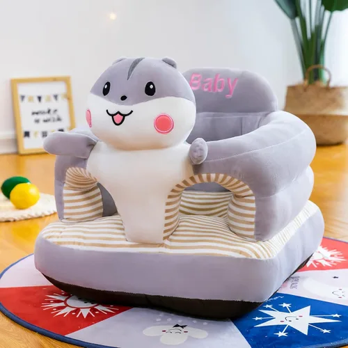 Miniatura 2 de Asiento de apoyo para bebé, lindo sofá para bebé para sentarse, cómodos asientos de felpa para bebés