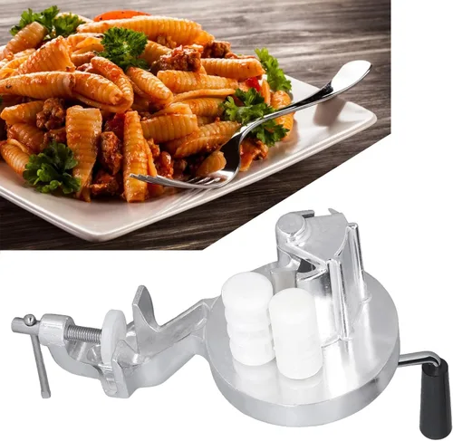 Miniatura 5 de Cavatelli - Máquina para hacer pasta italiana auténtica, máquina portátil de prensado de fideos para el hogar, cocina, restaurante