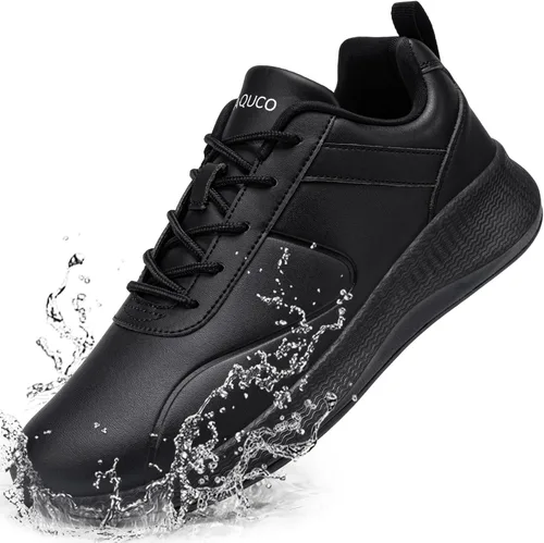Taquco Zapatos antideslizantes para hombre, impermeables, para cocina, chef, trabajo, servicio de alimentos, zapatos de trabajo antideslizantes,