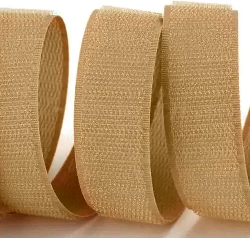 Miniatura 8 de Cinta de velcro para coser de 3/4 pulgadas de ancho, color beige, no adhesiva, 1 yarda de longitud, cinta de nailon color bronceado, juego
