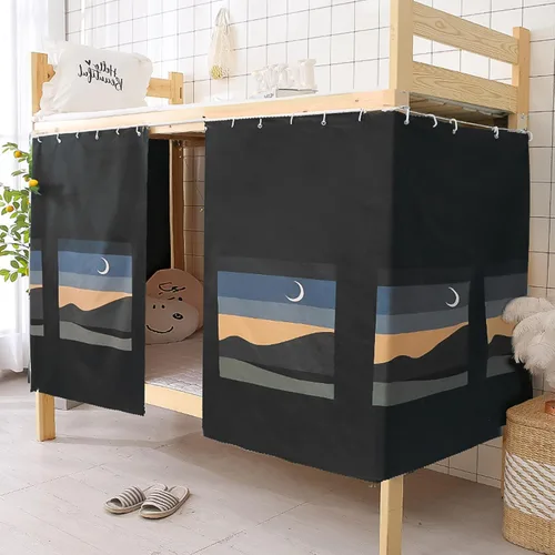 Miniatura 8 de Cortinas para litera individual y doble, cortinas de tienda de campaña para cama, tela a prueba de polvo, cortinas de privacidad para debajo