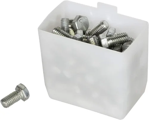Miniatura 4 de Akro-Mils 30101 - Contenedor de plástico para clasificar piezas pequeñas en estantes (2 x 3-1/4 x 3 pulgadas), color blanco, caja de 48