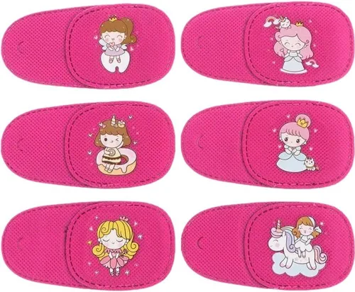 Miniatura 11 de 6 parches para ojos para niños, parche de ojo de gato rosa suave, para oclusión médica, reutilizable, sobre lentes para ojos perezosos, ambliopía
