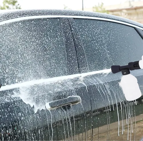Miniatura 8 de Lavadora a presión inalámbrica, limpiador eléctrico portátil de 21 V con baterías y accesorios de 2 x 3.0 AH, pistola de lavado a presión ajustable