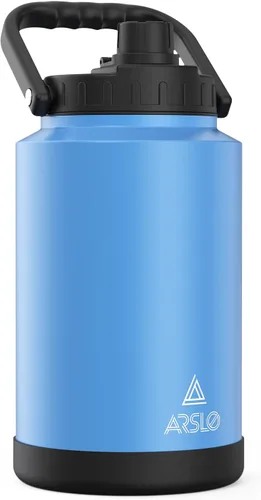 Miniatura 14 de Jarra Grande de Agua Aislada con Asa, Botella de Agua Aislada de Un Galón, Jarra de Agua de Acero Inoxidable de 1 Galón
