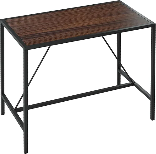 Miniatura 7 de Mesa de comedor de metal de nogal interior con metal e
