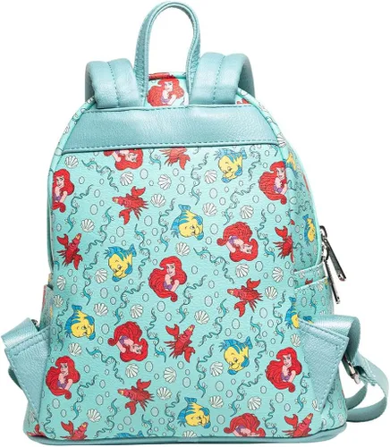 Miniatura 2 de Loungefly x Disney Little Mermaid Ariel Flounder y Sebastian AOP Mochila Varios