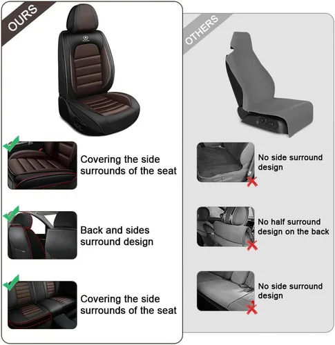 Miniatura 5 de Funda de cuero de 2 asientos para Mazda CX-3 CX-30 CX-5 CX-50 MX-30, antideslizante, impermeable, resistente al desgaste, funda universal