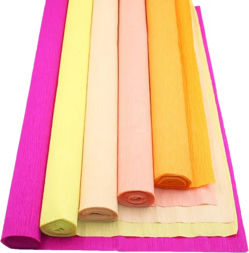 Miniatura 6 de Rollo de papel crepé de alta calidad de 3.17 oz de ancho, 98 pulgadas de largo, serpentina de papel para manualidades, decoración colgante de fiesta
