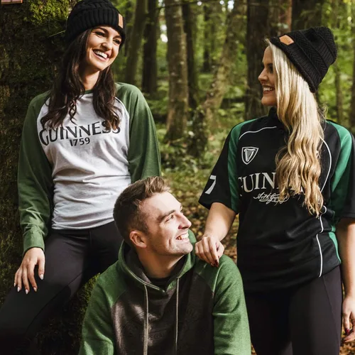 Miniatura 6 de Guinness Official Merchandise Guinness Signature - Sudadera con capucha de mezcla de algodón y poliéster, cómoda sudadera con capucha