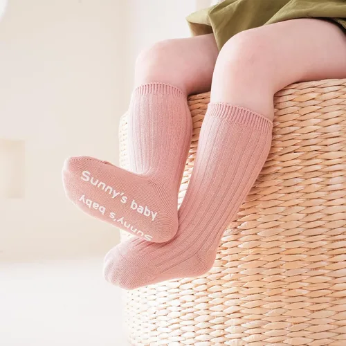 Miniatura 2 de Zumou Calcetines altos hasta la rodilla para niños pequeños, antideslizantes, antideslizantes, para bebés, niños y niñas, medias largas sin costuras