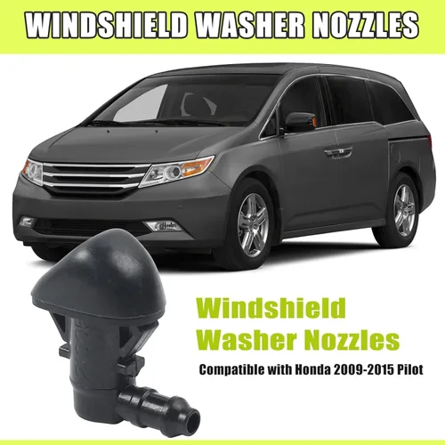 Miniatura 2 de 76810-SZA-A01 - Boquilla de limpiaparabrisas delantero, repuesto para Honda Pilot 2009-2015 de 5 puertas, juego de pares negro