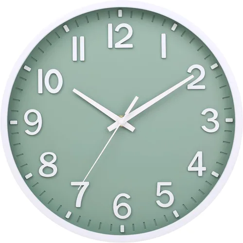 Miniatura 13 de Wall Clock, Modern 8 Inch Small Wall Clocks Battery Operated, Silent Non-Ticking Analog Classic for Office, Home, Bathroom, Kitchen, Bedroom