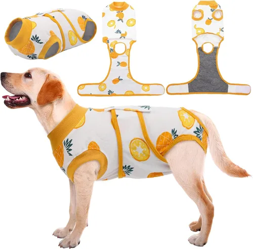 Miniatura 38 de Kuoser Traje de recuperación de cirugía para perros, traje de recuperación para perros machos hembras, mameluco para perro después de la cirugía